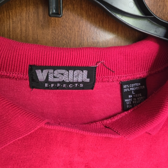 Vintage Red Sweater with Stripes - Picture 3 of 5